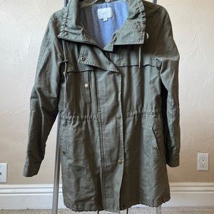 Loft green utility jacket